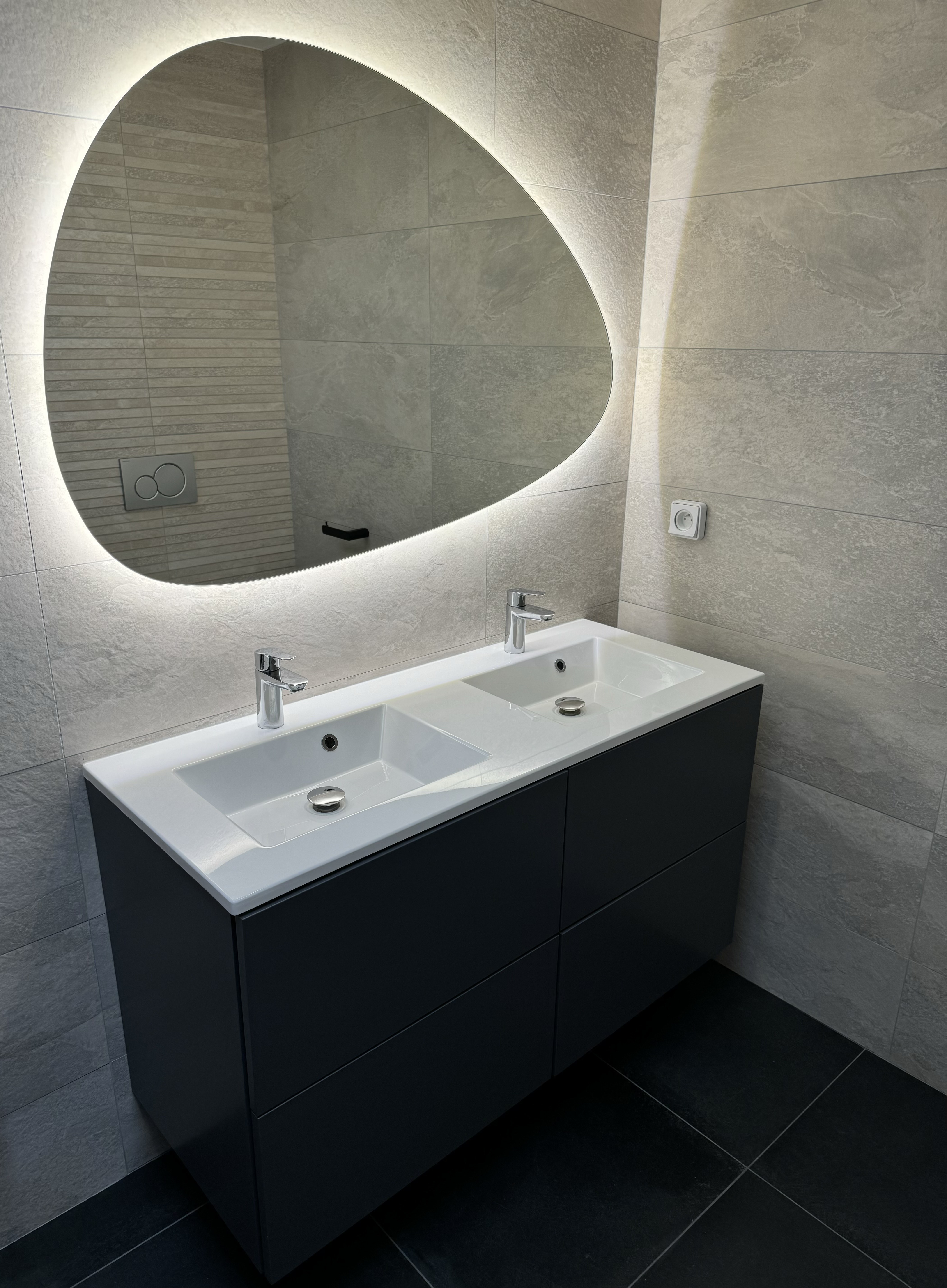 Lavabo après rénovation